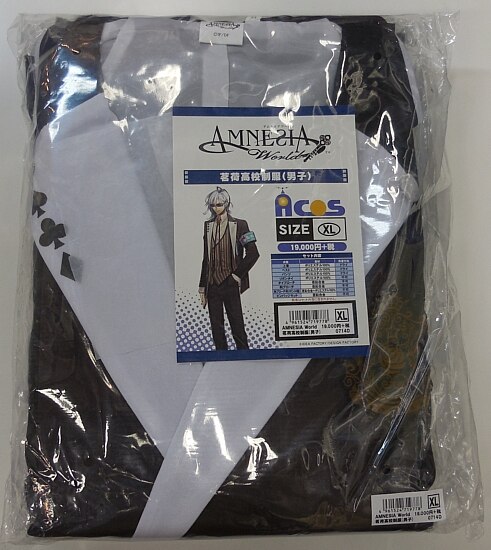 人気 ブランド チェック AMNESIA World／茗荷高校制服（男子）（ACOS製・女性用XLサイズ コスプレ衣装