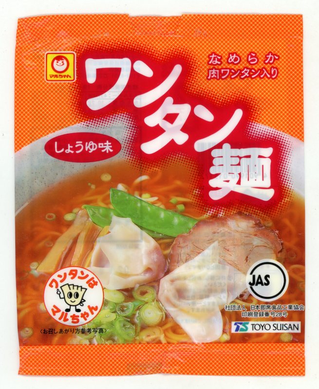 toyo suisan wonton noodles soy sauce / wonton is maru-chan 2002