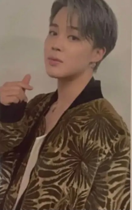 BTS MEMORIES OF 2018 Blu-ray JIMIN Trading Card with the backing