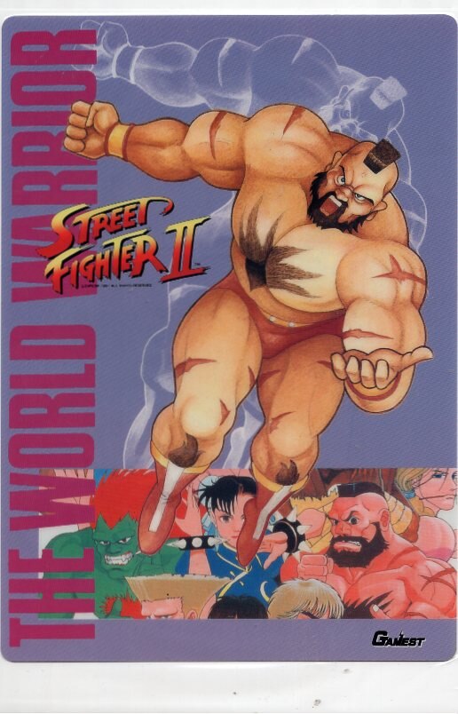 Zangief Retro Japanese Street Fighter - Street Fighter - Sticker