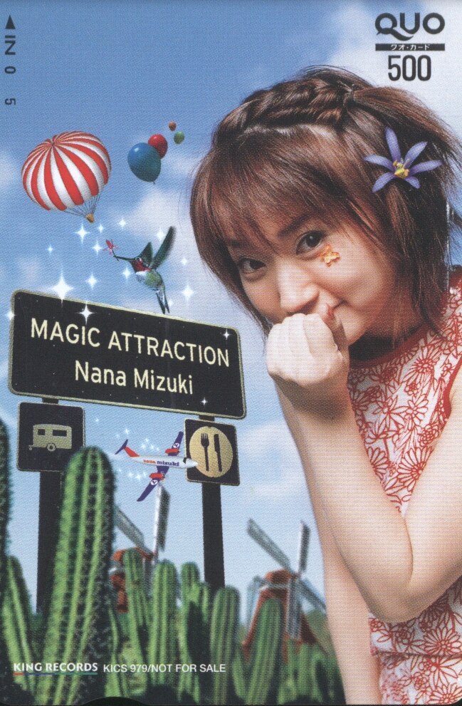 MAGIC ATTRACTION 水樹奈々 QUOカード/連動購入キャンペーン抽選プレゼント品 通知書欠 | まんだらけ Mandarake