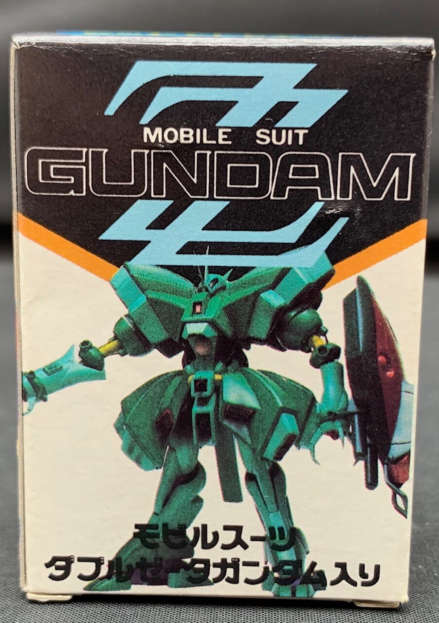 morinaga mobile suit gundam zz chocolate snack light blue) qube