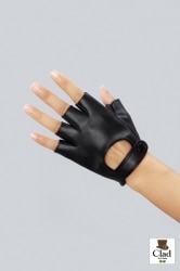CLASSE 手袋 クラッセ レザーグローブ 指なし カットアウトタイプ黒