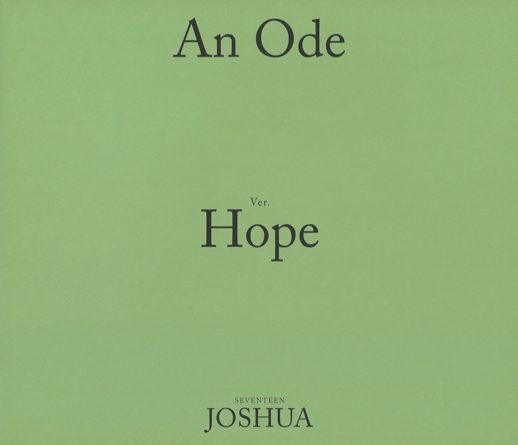 SEVENTEEN An Ode Hope ver JOSHUA Booklet ありある まんだらけ MANDARAKE