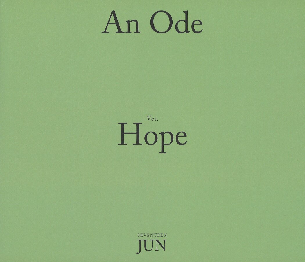 Seventeen An Ode Hope Ver Jun Booklet Mandarake