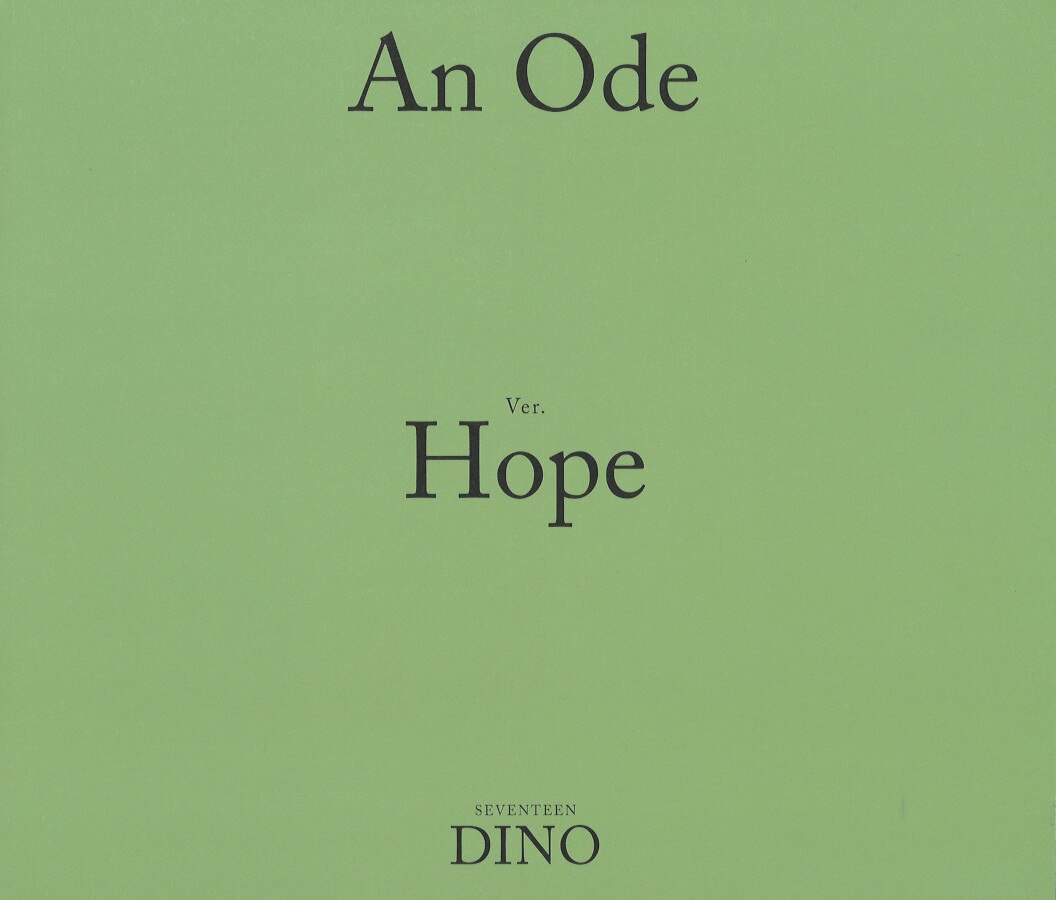 Seventeen An Ode Hope Ver Dino Booklet Mandarake