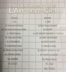 L'Arc～en～Ciel 初回限定仕様(2CD) 25th L'Anniversary LIVE | あり