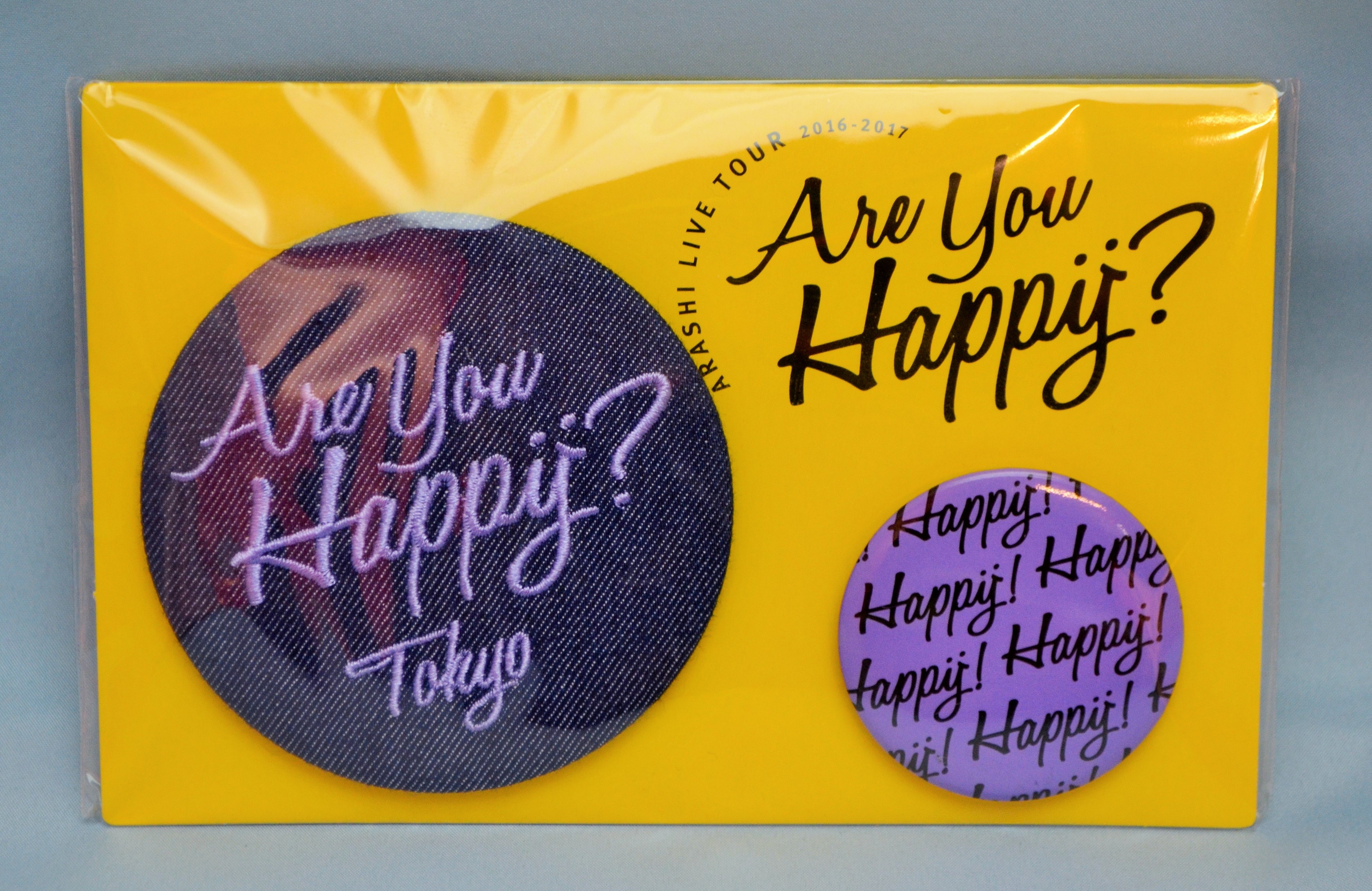 嵐 Are You Happy? 会場(東京)限定缶バッジ(紫) 素晴らしい品質 - アイドル