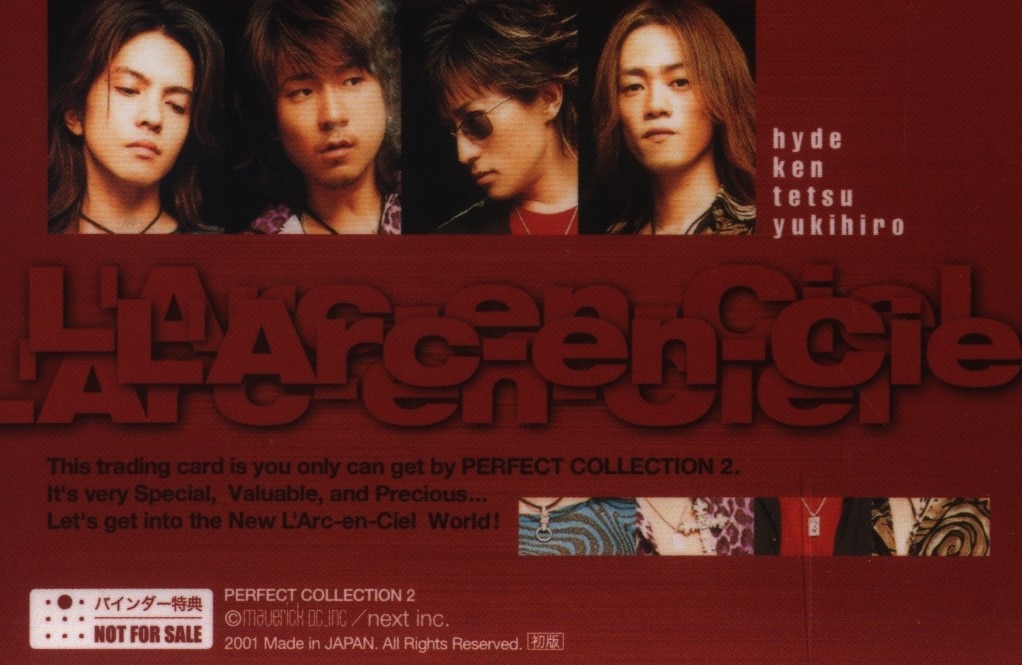 SALE／55%OFF】 L'Arc~en~Ciel TRADING CARD PERFECT COLLECTION 再販