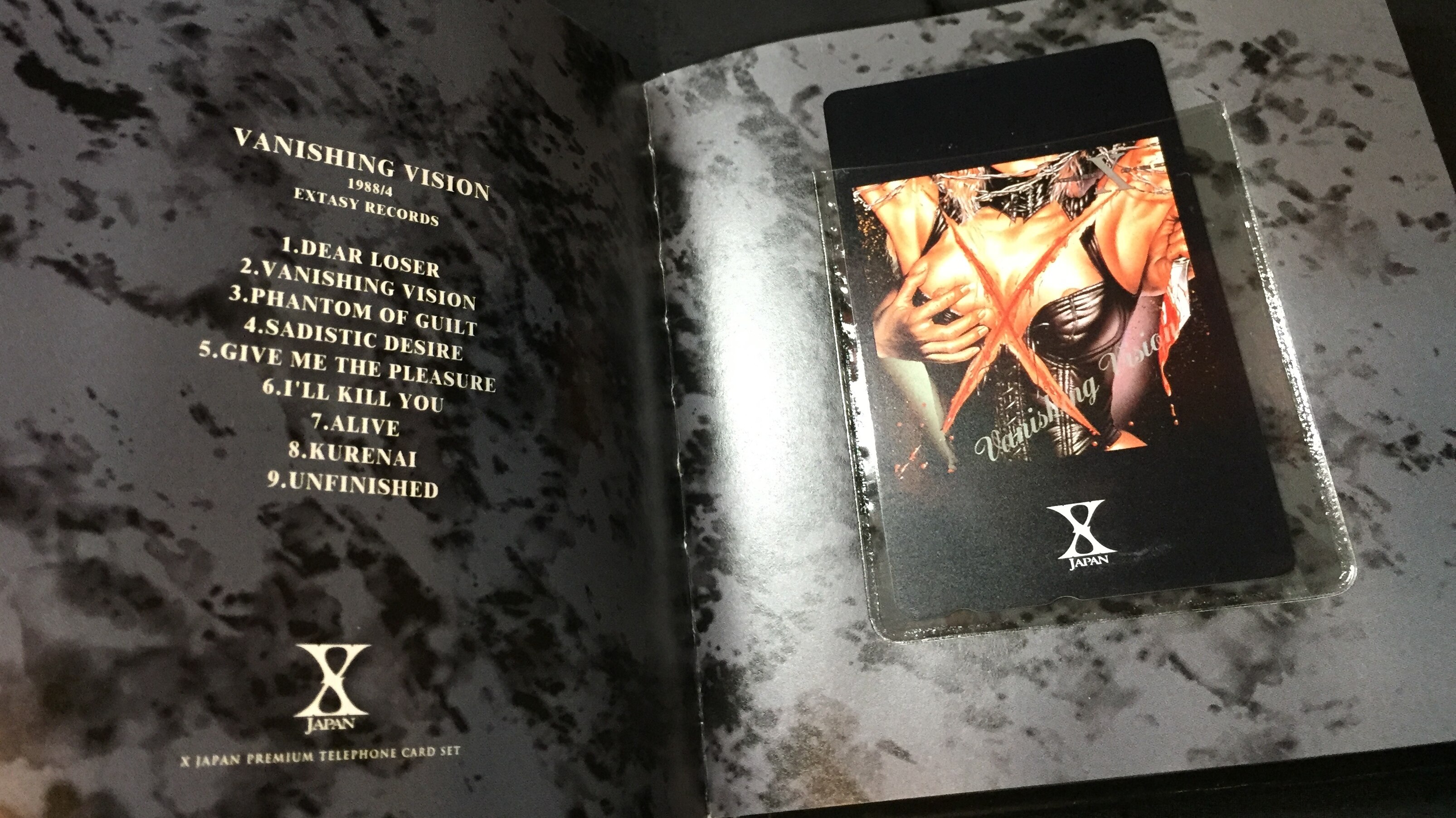 X JAPAN PREMIUM TELEPHONE CARD SET * Damaged | ありある