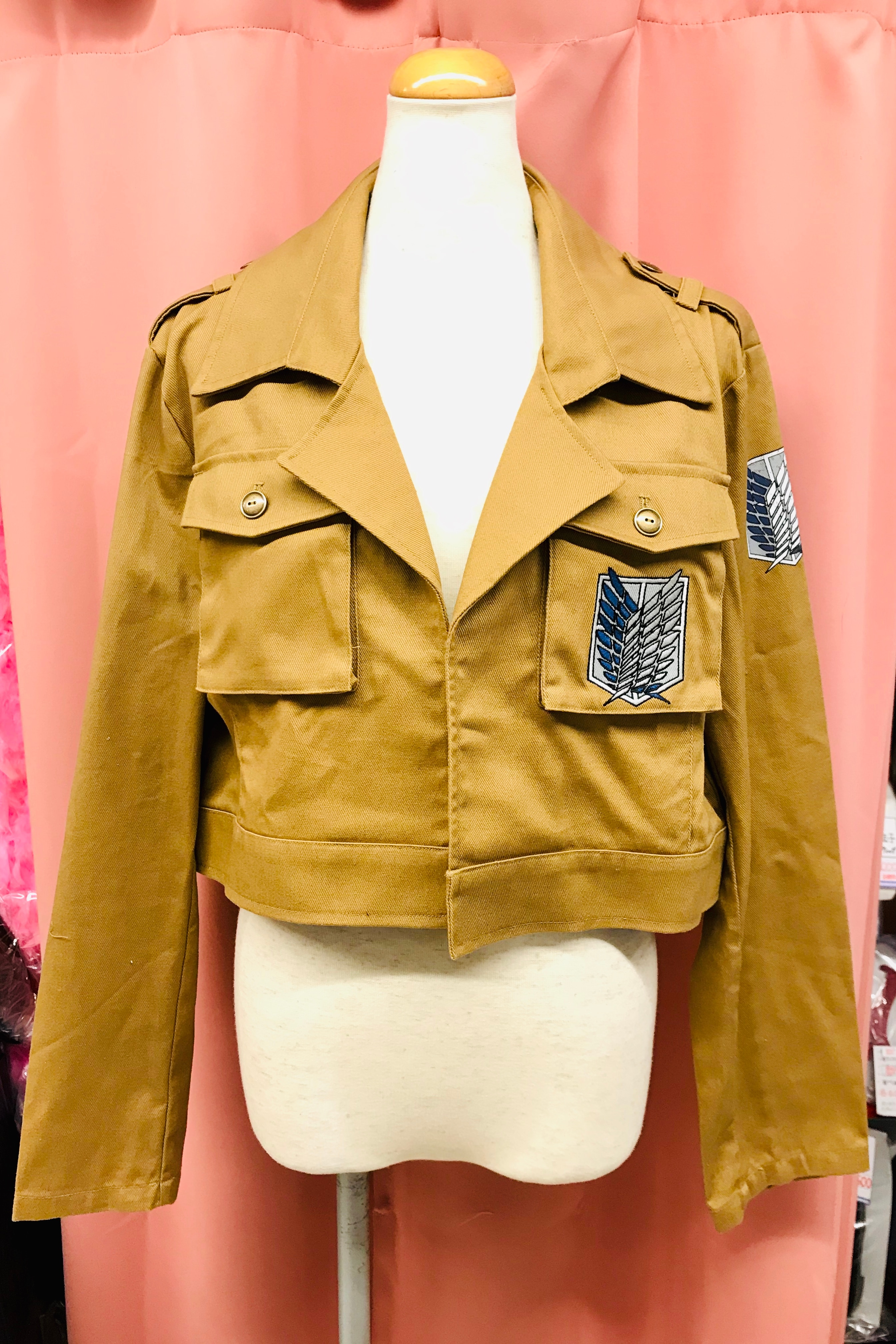 Update on the custom Survey Corps. jacket I'm making! Down to my final 4  choices — leaning towards #4, what do y'all think? : r/attackontitan