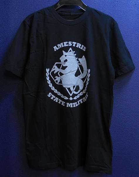 鋼の錬金術師 Tシャツ アメストリス国軍マーク ブラック Mサイズ 海外版 まんだらけ Mandarake