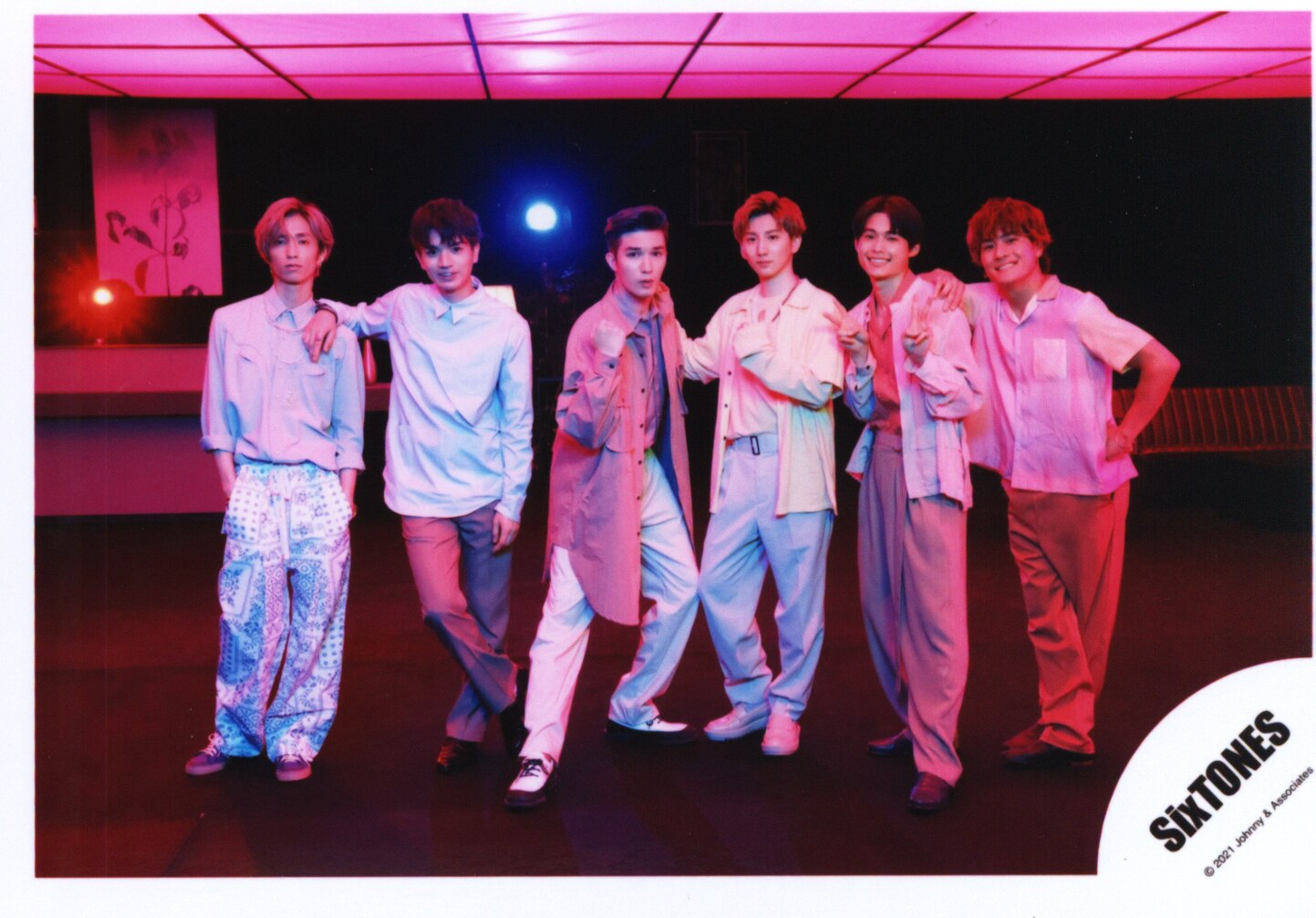 SixTONES Mascara / Figure Met Official Photograph Single Photo