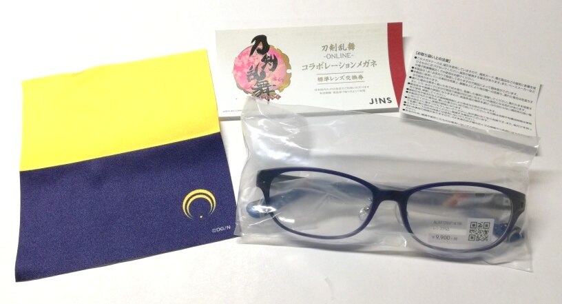 刀剣乱舞 三日月宗近モデル メガネ 眼鏡 JINSコラボ 刀剣乱舞-ONLINE
