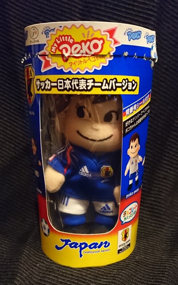 不二家 人形/ペコちゃん ポコホーム サッカー日本代表チームバージョン