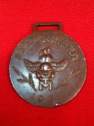 Airplane making competition Participating medal me