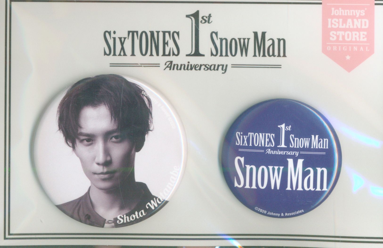 Snow Man 1st Anniversry 渡辺翔太 缶バッジセット