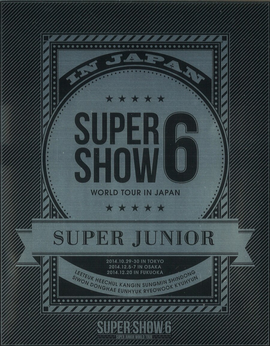 Blu-ray SUPER JUNIOR WORLD TOUR SUPER SHOW 6 LIVE in JAPAN First