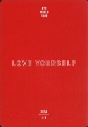 BTS LOVE YOURSELF JAPAN EDITION SUGA ミニフォトカード 4/8 | あり ...