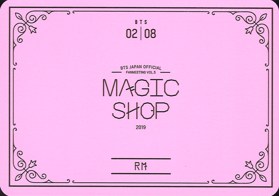 BTS 2019 MAGIC SHOP JAPAN FAN MEETING VOL.5 RM Mini Photo Card 2/8