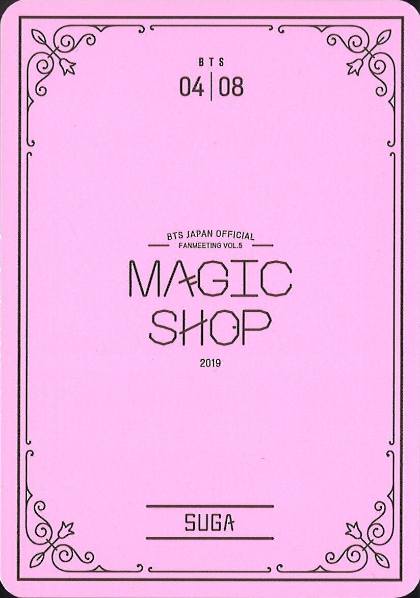 BTS 2019 MAGIC SHOP JAPAN FAN MEETING VOL.5 SUGA Mini Photo Card