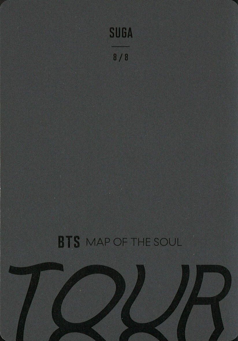 Bts Map Of The Soul Tour Suga Mini Photo Card Mandarake