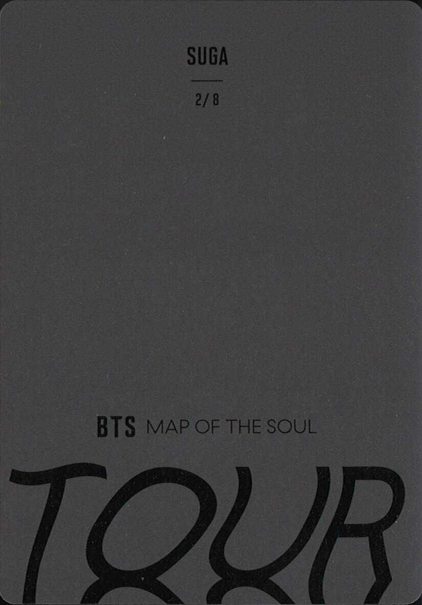 BTS MAP OF THE SOUL TOUR SUGA ミニフォトカード 2/8 | ありある