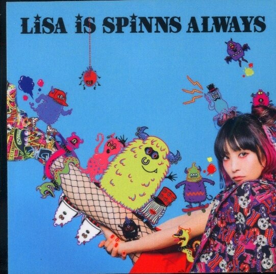 LiSA is SPiNNS ALWAYS LiSA CDジャケットデザインステッカー 青