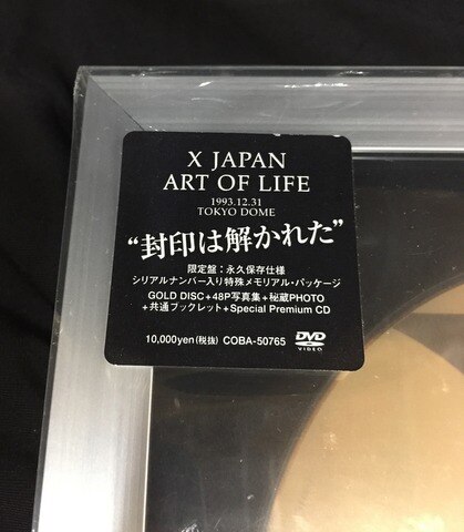 X JAPAN First Edition Limited Ed Disc (DVD) ART OF LIFE 1993.12.31
