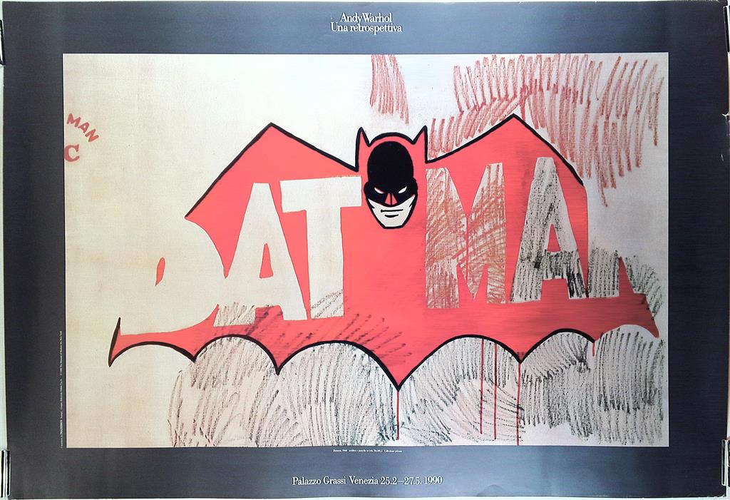 Palazzo Grassi Andy Warhol BATMAN ポスター