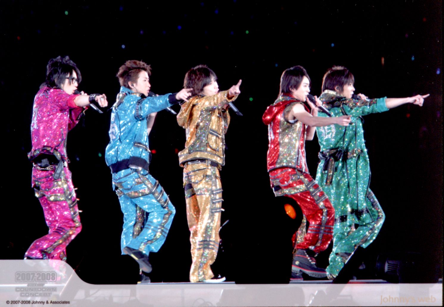 嵐 07-08年 カウントダウンコンサート 集合 公式写真 *1枚