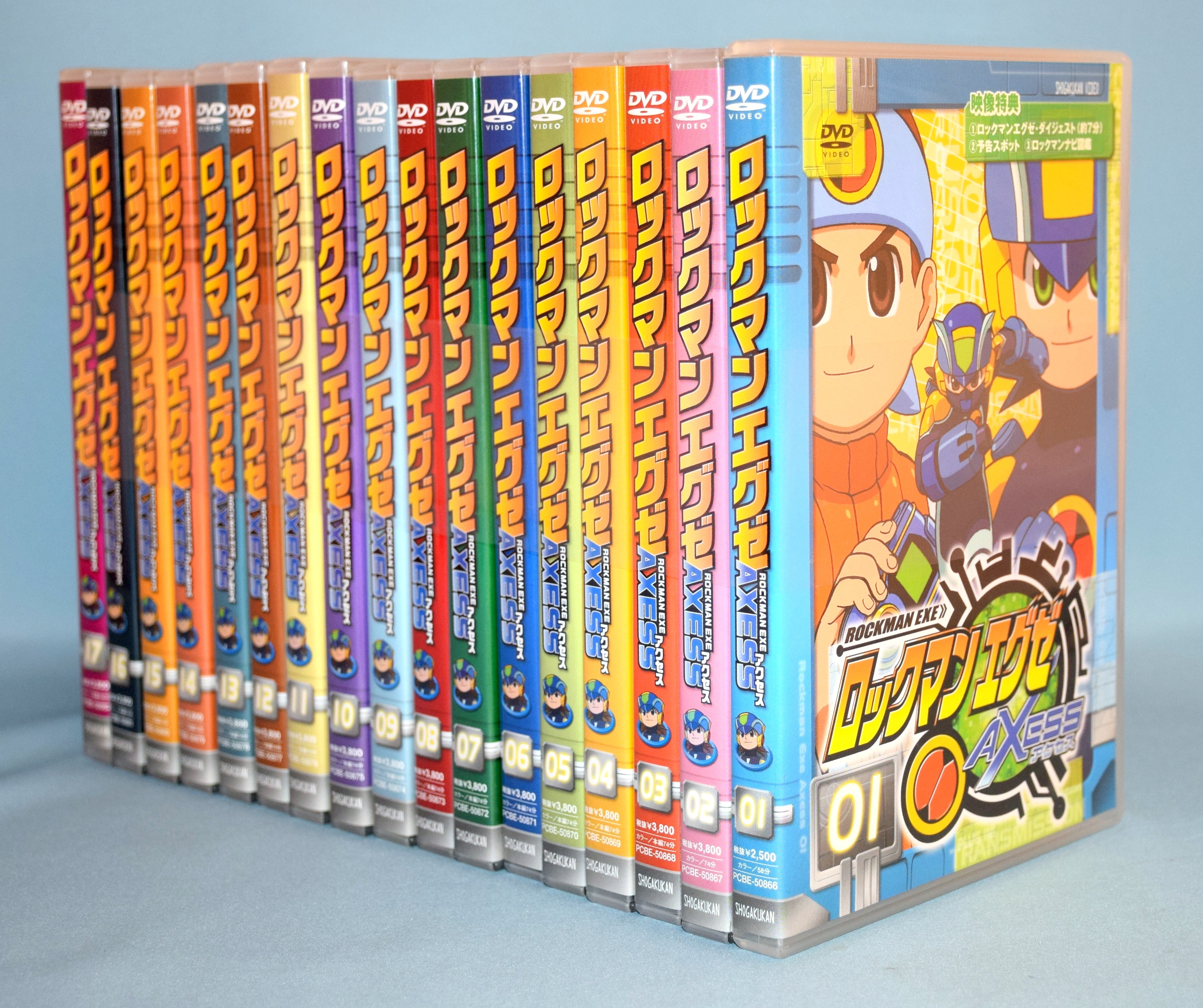 Anime DVD Rockman (Mega Man) Exe AXESS Normal version Complete 17 Issue Set  | Mandarake Online Shop