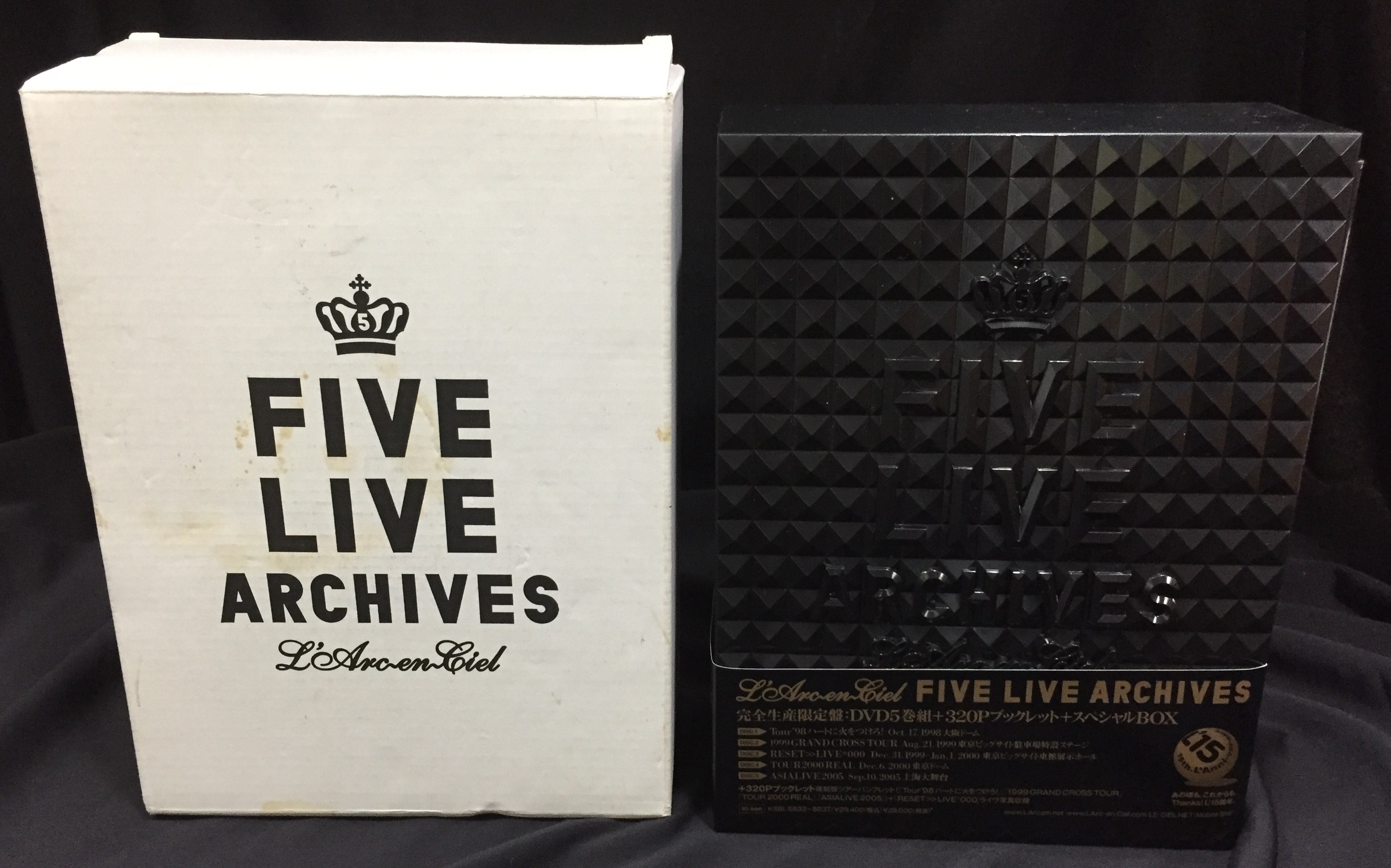 L'Arc-en-Ciel 完全生産限定盤(5DVD) FIVE LIVE ARCHIVES | ありある