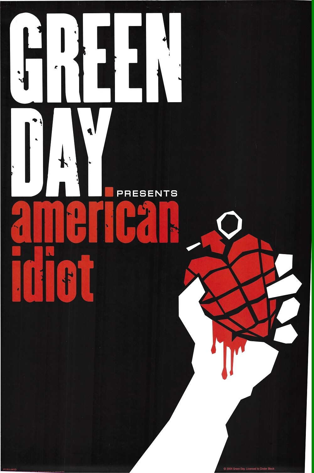 GREENDAY american idiot ポスター