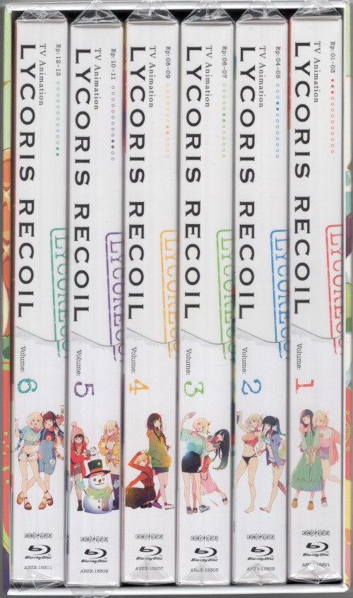 ※一部未開封 アニメBlu-ray 全巻収納BOX付）リコリス・リコイル 完全生産限定版 全6巻セット | まんだらけ Mandarake