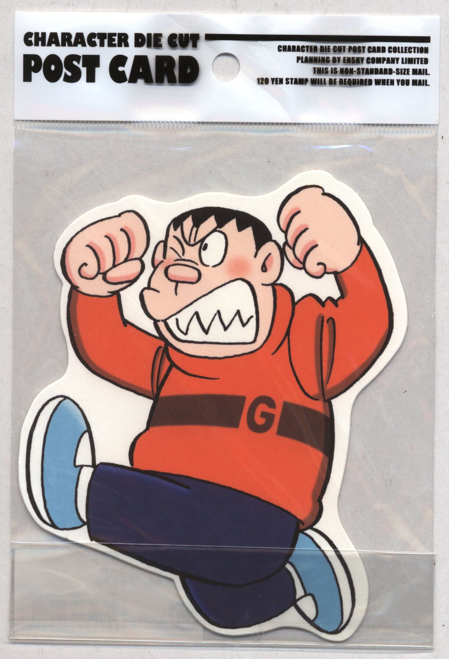 Ensky Character Die Cut postcard Fujiko F Fujio (Hiroshi Fujimoto) Doraemon  Gian | Mandarake Online Shop