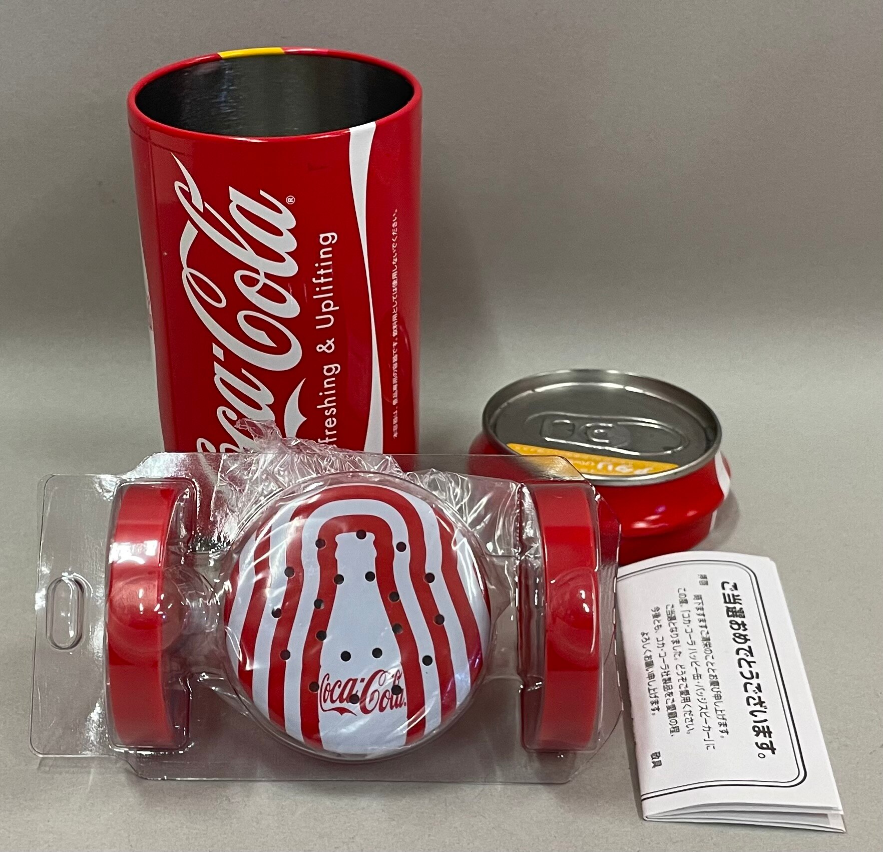 Coca-Cola コカコーラ 缶バッジ型スピーカー - スピーカー