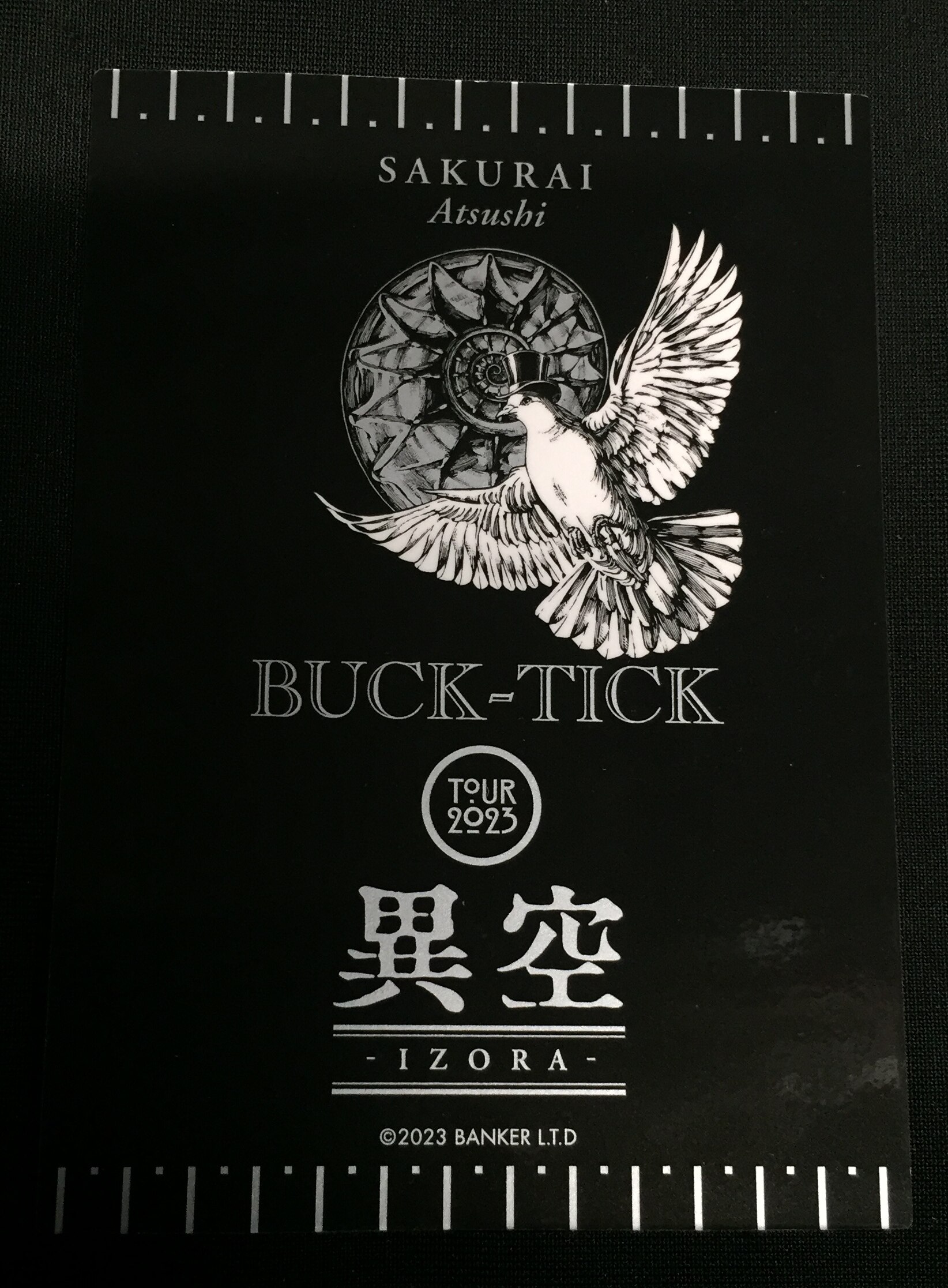 BUCK-TICK TOUR 2023 異空-IZORA- 櫻井敦司 ランダムトレカ No.3 