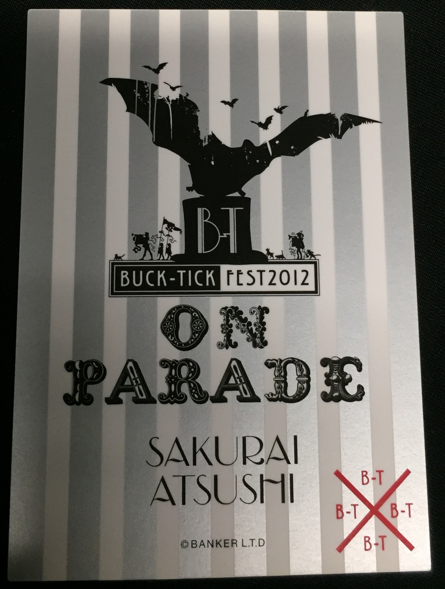 BUCK-TICK BUCK-TICK FEST 2012 ON PARADE 櫻井敦司 ランダムトレカ No