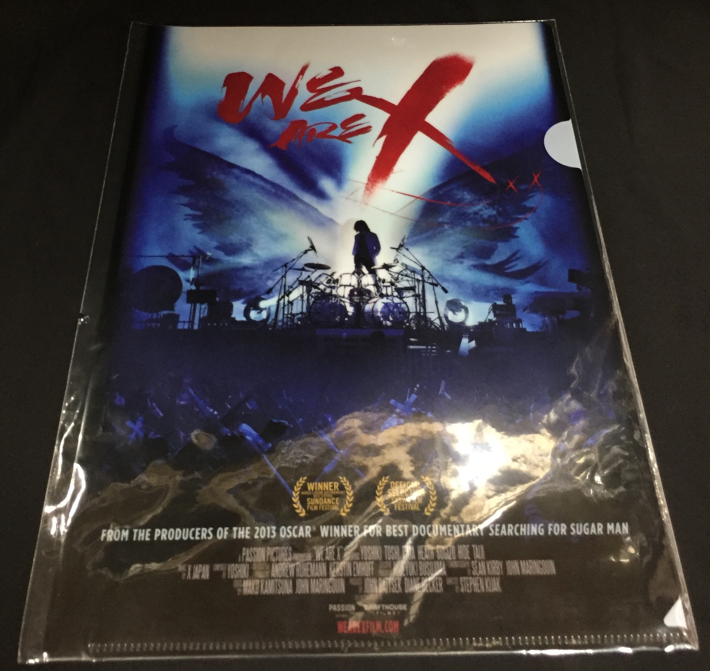 X JAPAN 映画『WE ARE X』 劇場前売券購入特典 A4クリアファイル