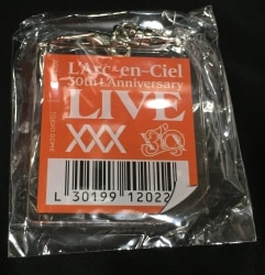 L'Arc～en～Ciel 2022 30th L'Anniversary TOUR デジタル ラルくじ アクリルキーホルダー (バーコード/オレンジ)