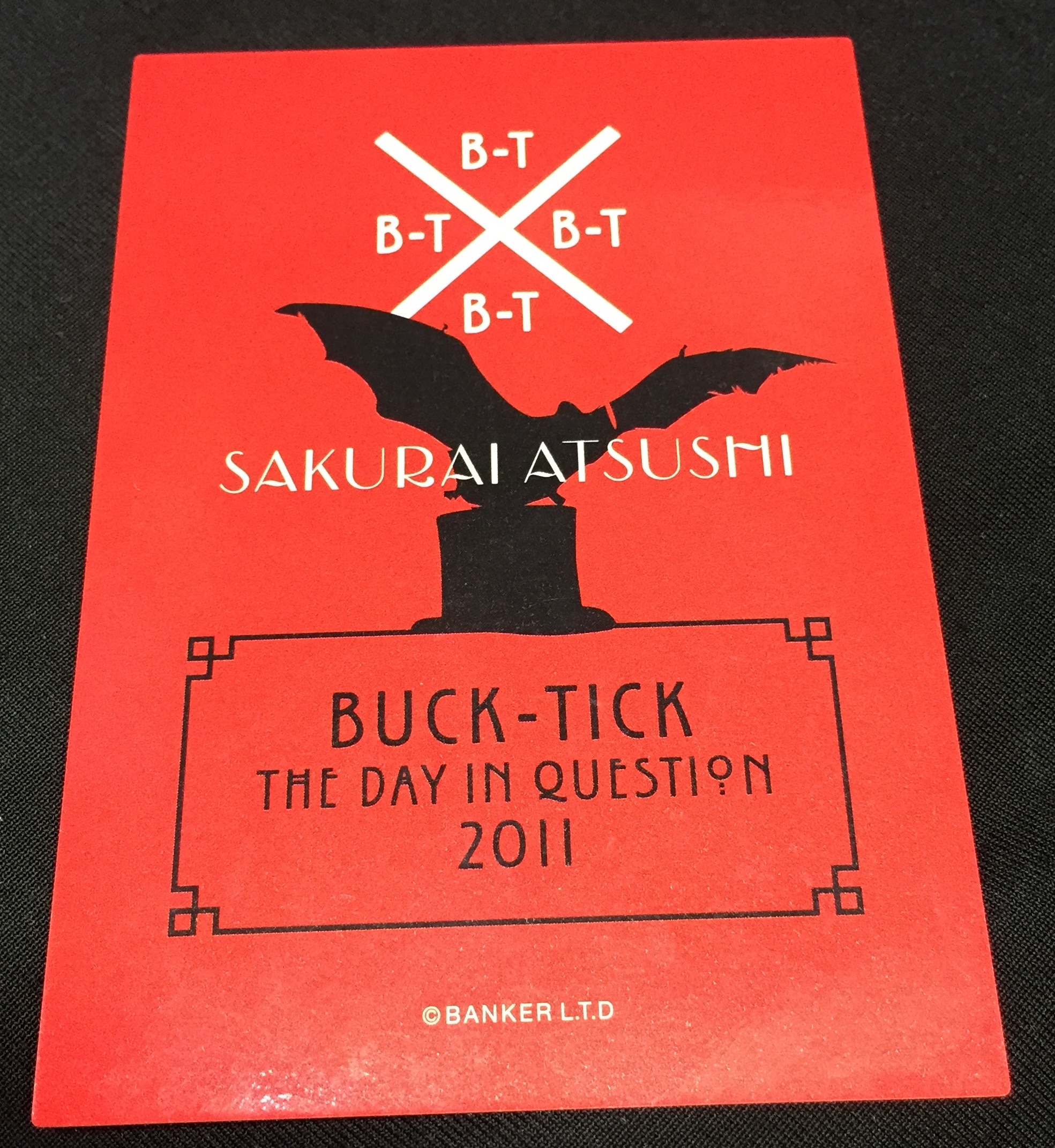 BUCK-TICK ランダムトレカ 櫻井敦司 / THE DAY IN QUESTION 2011 2