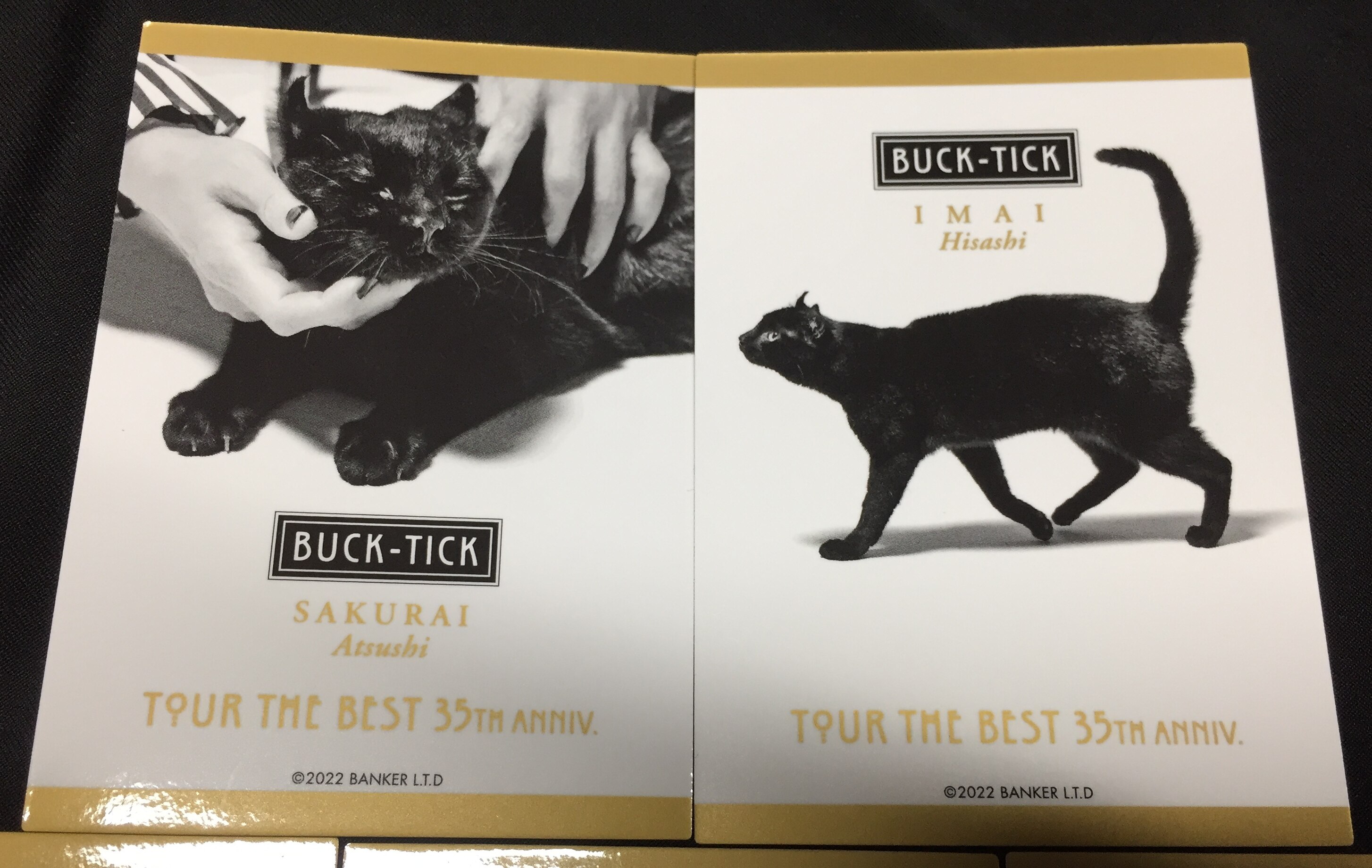 BUCK-TICK Random trading card set of 5 members / 2022 TOUR THE 