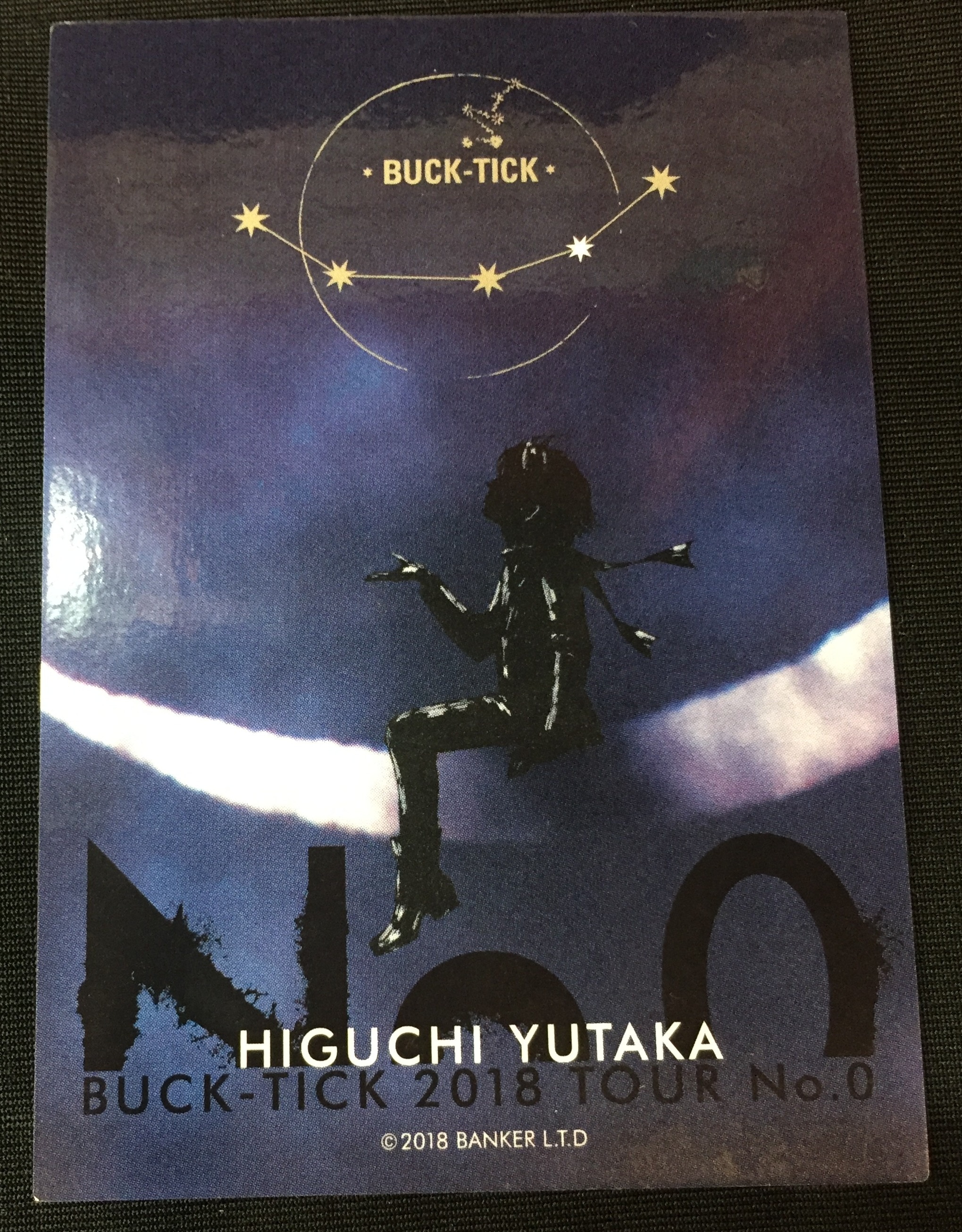BUCK-TICK Random Trading Card Yutaka Higuchi / 2018 TOUR No.0 1 
