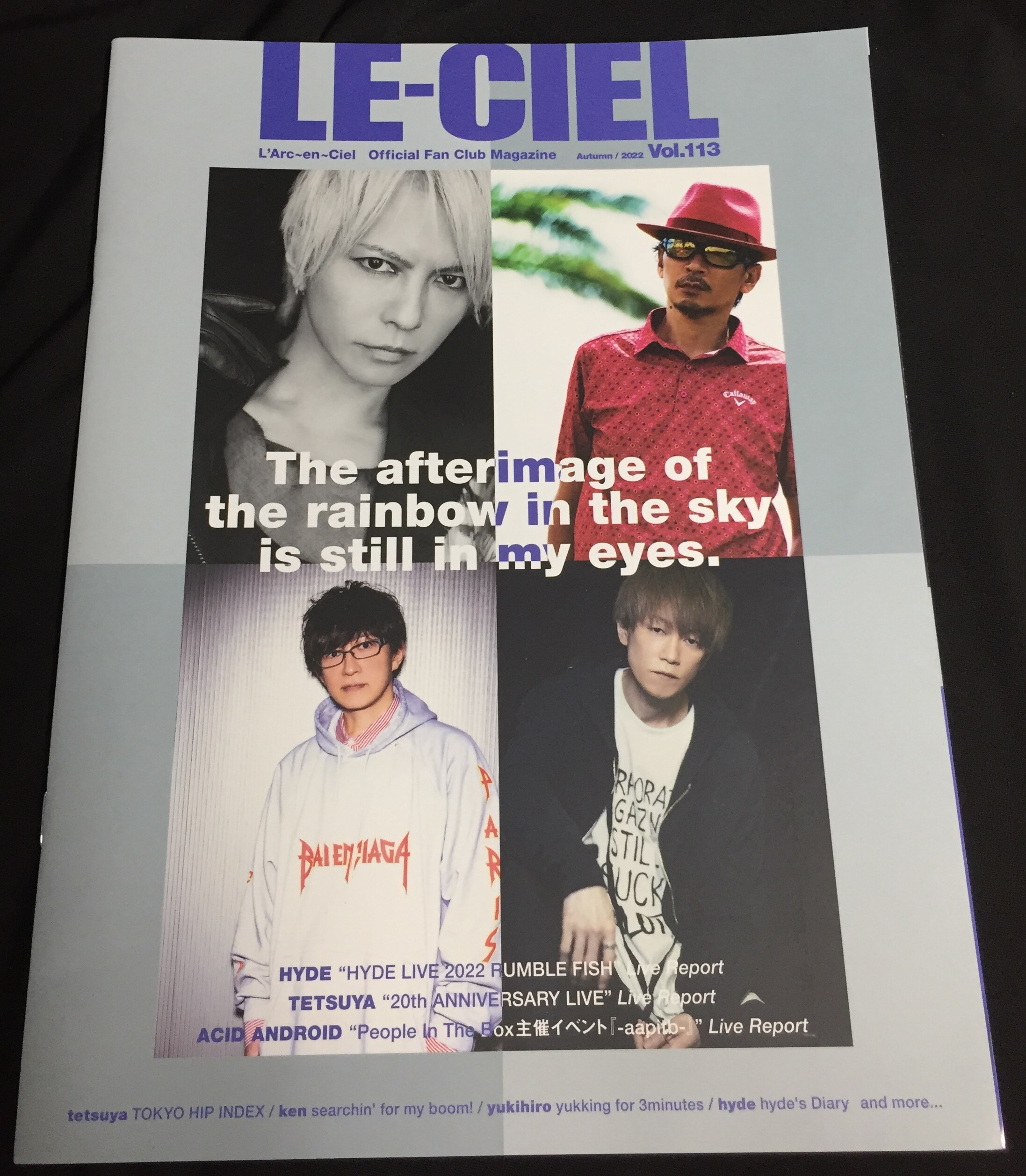 L'Arc～en～Ciel FC会報 LE-CIEL Vol.113 | ありある | まんだらけ