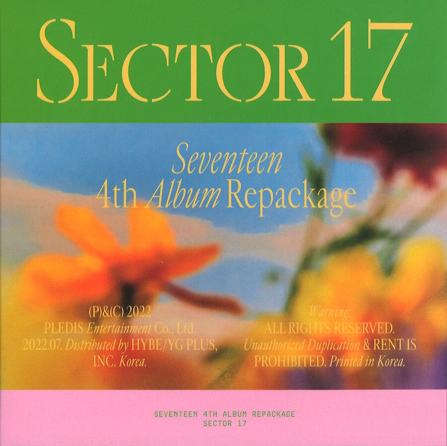 CD SEVENTEEN SECTOR 17 COMPACT Ver. WOOZI *ディスク盤面キズ/ケース
