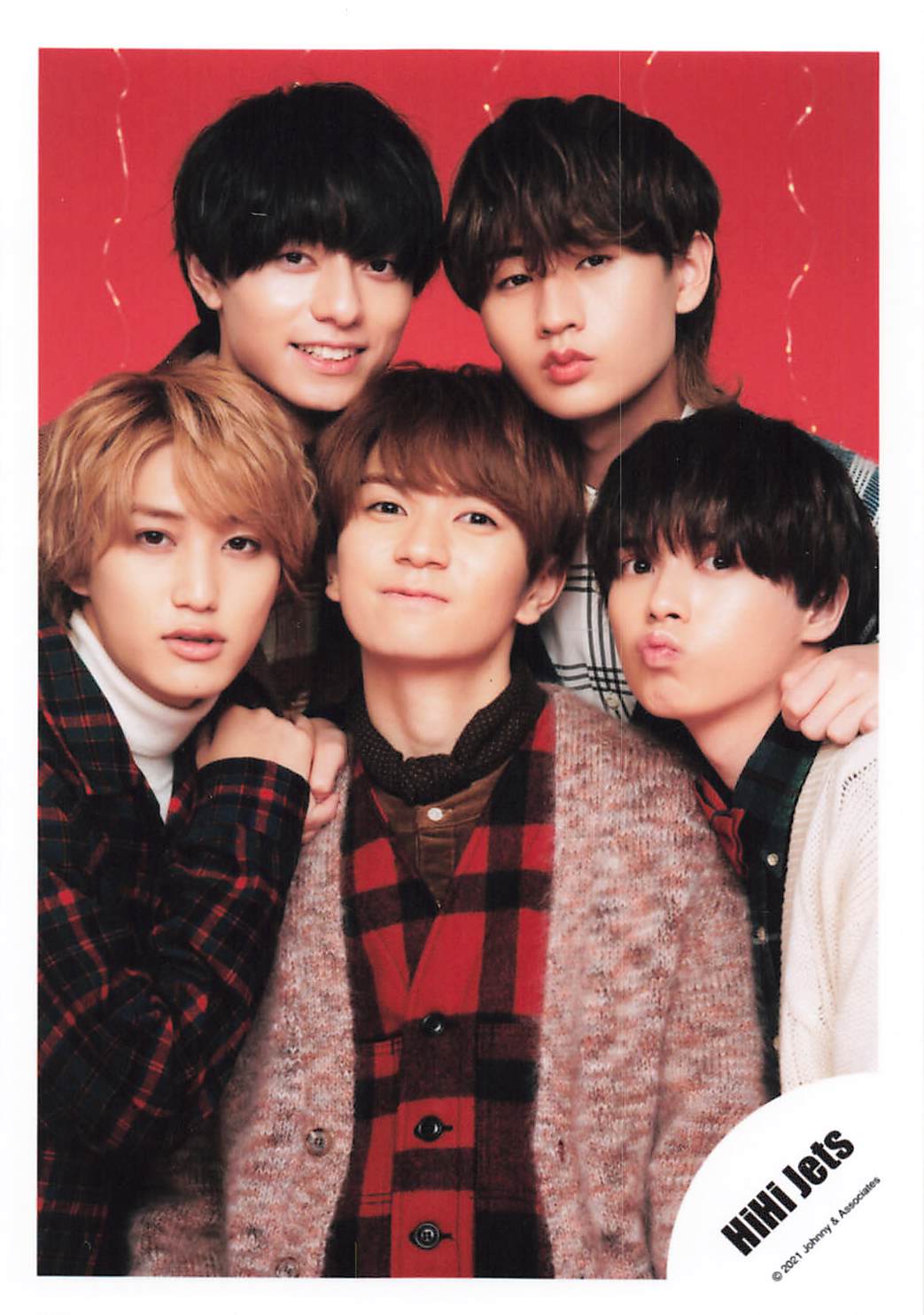 HiHi Jets 21年Greeting Photo~Christmas 2021~ 集合 公式写真 *1枚