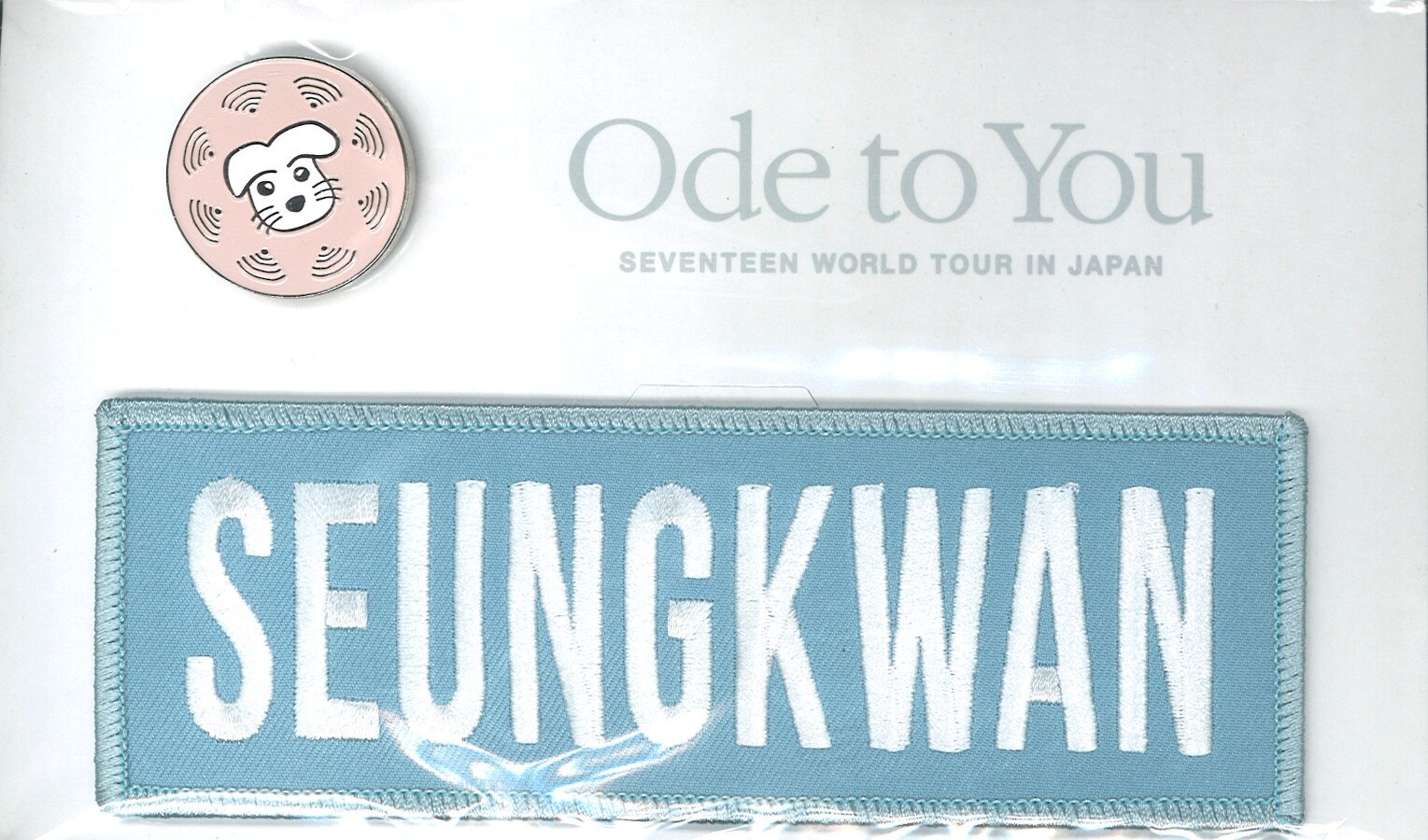 SEVENTEEN 2019 ODE to You IN JAPAN SEUNGKWAN ワッペン+バッジセット 