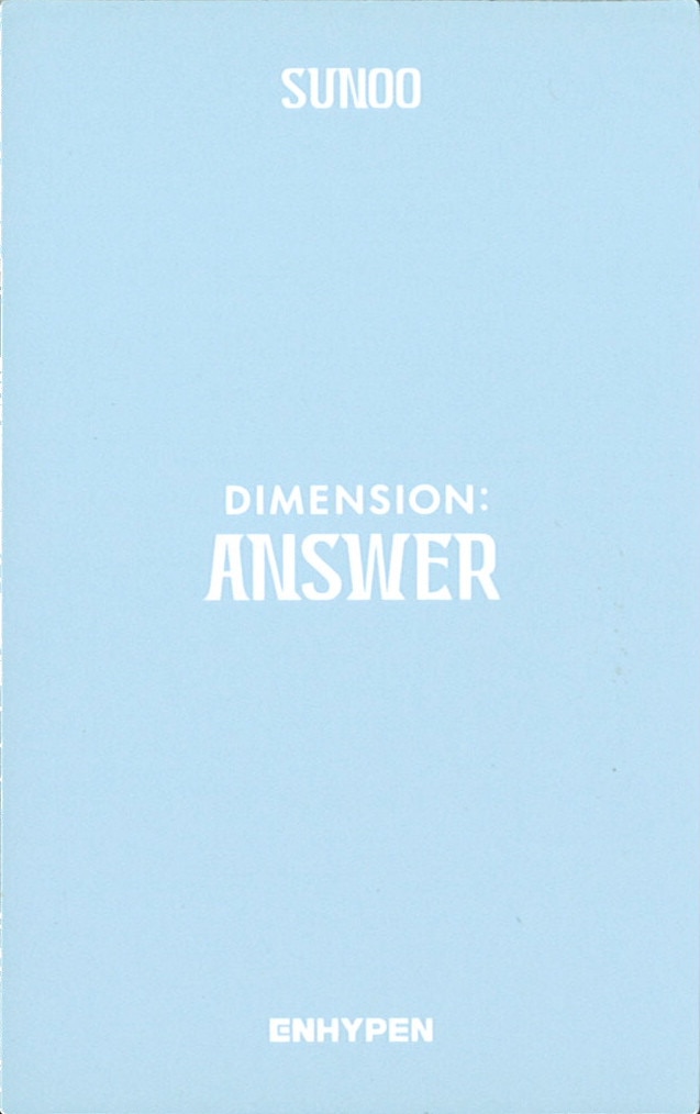 850円残り【バラ売り可】ENHYPEN DIMENSION ANSWER 封入トレカ - K-POP