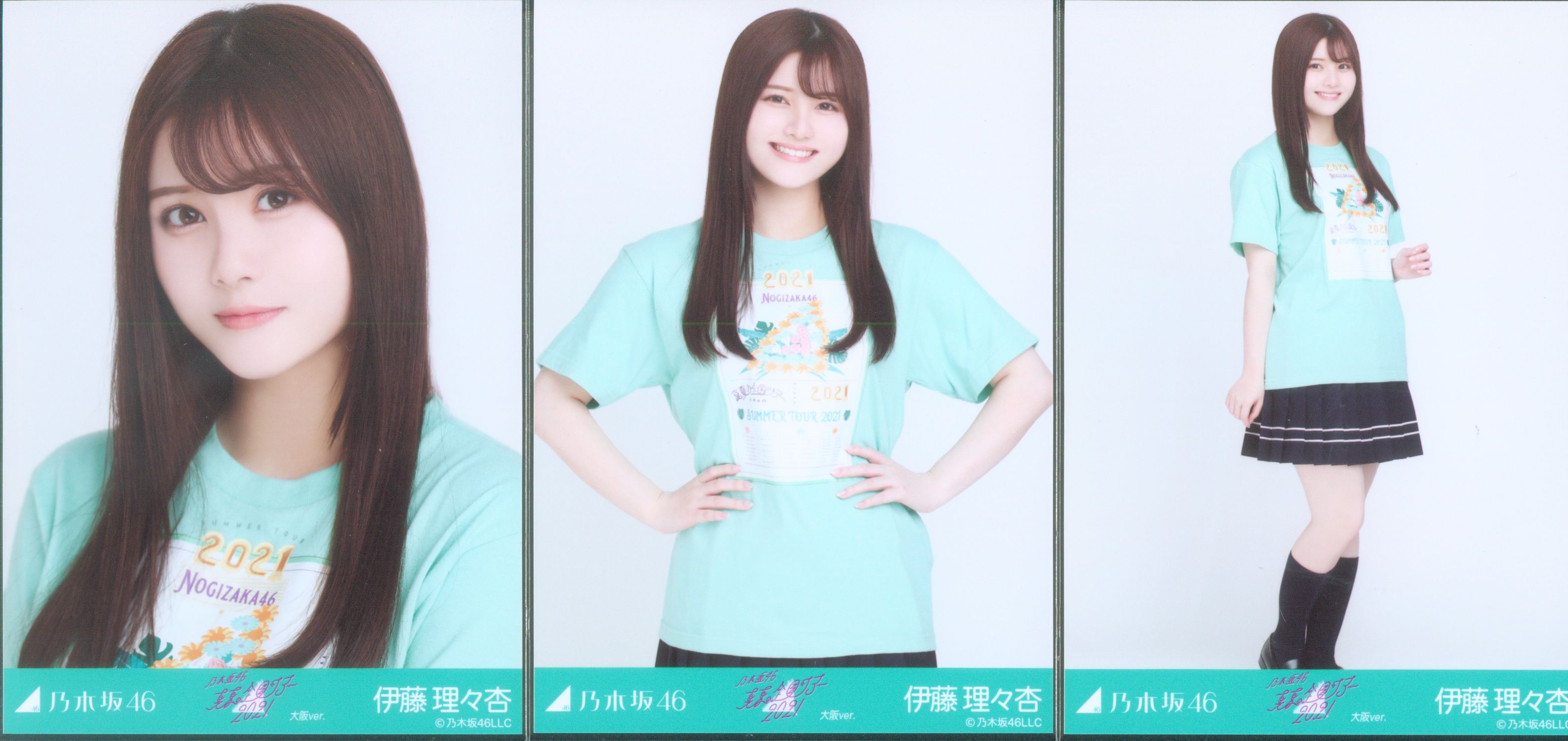 乃木坂46 生写真 全ツ2021大阪Tシャツ 伊藤理々杏 コンプ - アイドル